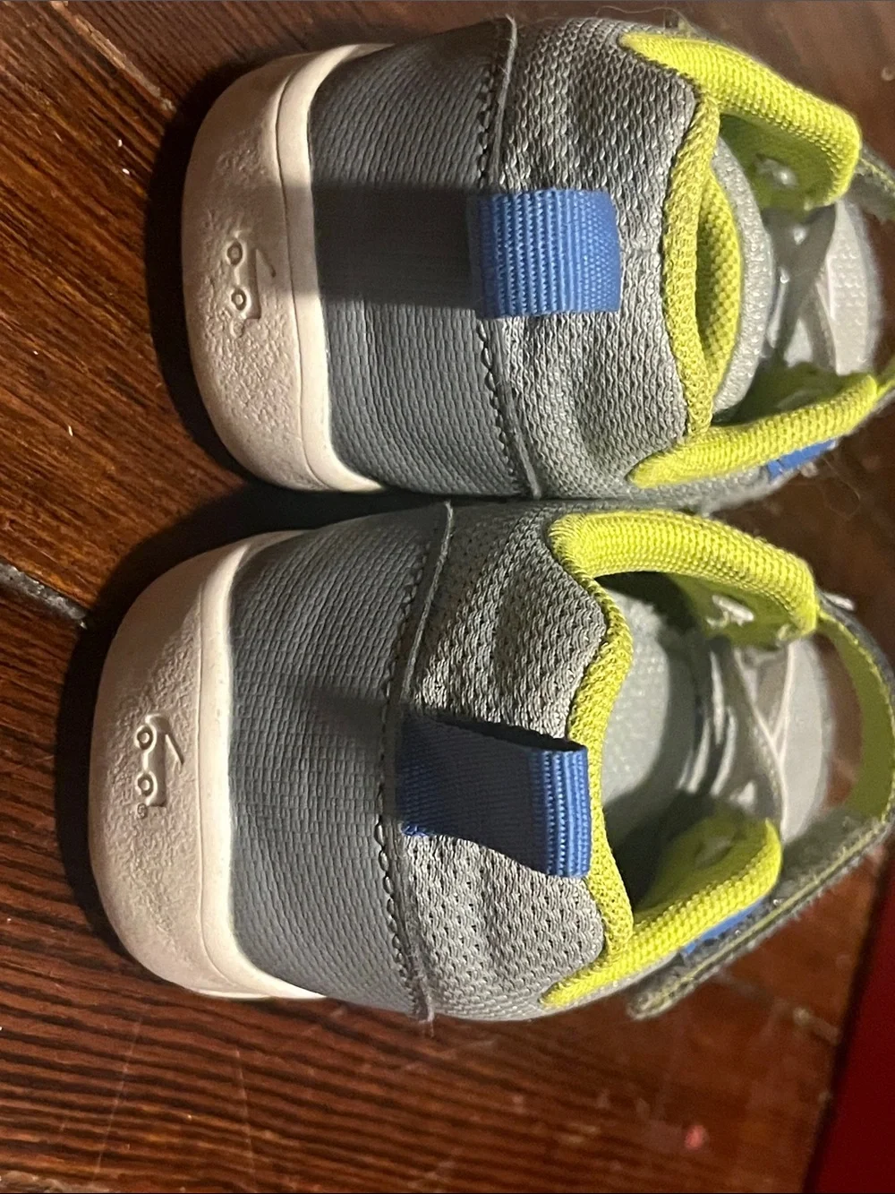 See Kai Run Gray, Blue and Lime Kids Sneakers